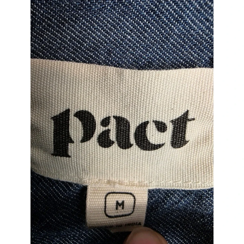 Pact Mens Plaid Button Shirt Long Sleeve‎ Cotton Casual Top Size Medium